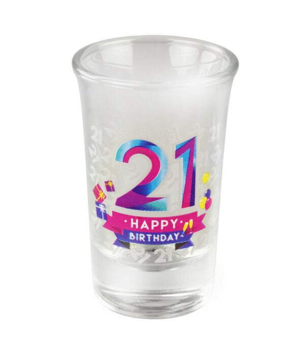 Happy shot glaasjes 21 jaar