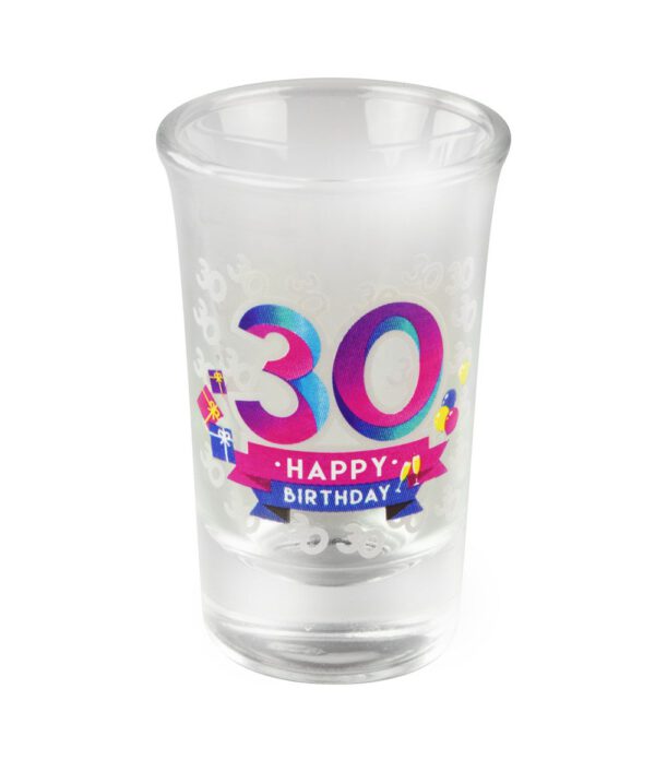 Happy shot glaasjes 30 jaar